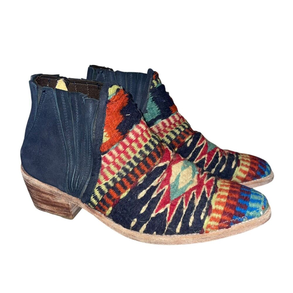 Free People Multicolor Patterned Ankle Boots - image 2